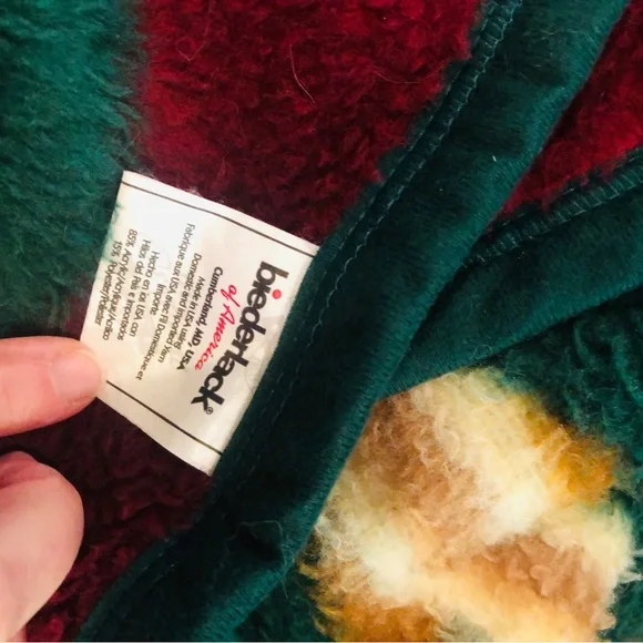 Vintage Biederlack Multicolor Blanket - Picture 4 of 5